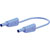 Stäubli 662010-02523 SLK-4N-F10 test lead 25cm blue flexible stackable plugs