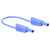 Stäubli 662010-02523 SLK-4N-F10 test lead 25cm blue flexible stackable plugs