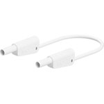 Stäubli 662010-05029 SLK-4N-F10 test lead 50cm white, flexible, stackable plugs