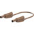 Stäubli 662010-10027 SLK-4N-F10 Test lead 100cm Brown 4mm stackable plugs
