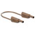 Stäubli 662010-10027 SLK-4N-F10 Test lead 100cm Brown 4mm stackable plugs