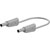 Stäubli 662010-10028 Test lead 100 cm grey flexible stackable Ø 4 mm plugs