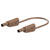 Stäubli 662010-15027 SLK-4N-F10 test lead 150cm brown stackable 4mm plugs