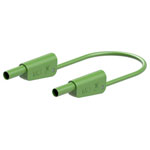 Stäubli 662012-10025 SLK-4N-S10 Test lead 100cm Green stackable Ø 4mm plugs
