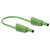 Stäubli 662012-10025 SLK-4N-S10 Test lead 100cm Green stackable Ø 4mm plugs