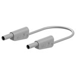 Stäubli 662013-02528 SLK-4A-S10 test lead 25cm grey stackable Ø4mm plugs
