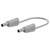 Stäubli 662013-02528 SLK-4A-S10 test lead 25cm grey stackable Ø4mm plugs