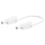 Stäubli 662014-02529 Test lead 25 cm white flexible stackable Ø 4 mm plugs