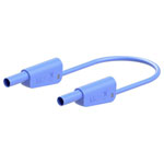 Stäubli 662014-07523 SLK-4N-F25 test lead 75cm blue flexible stackable plugs