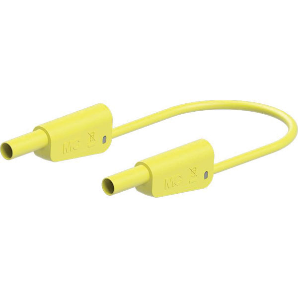 Stäubli 662015-15024 SLK-4A-F25 test lead 150cm yellow flexible st...