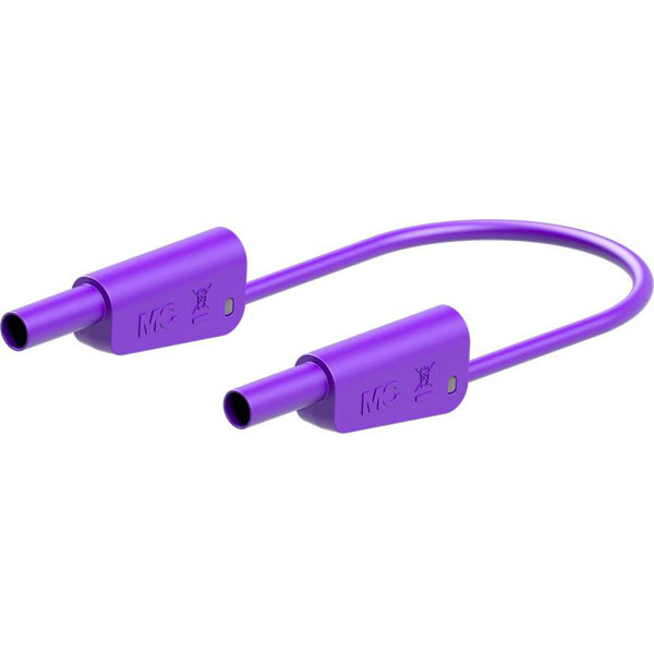 Stäubli 662015-15026 SLK-4A-F25 test lead 150cm violet stackable p...