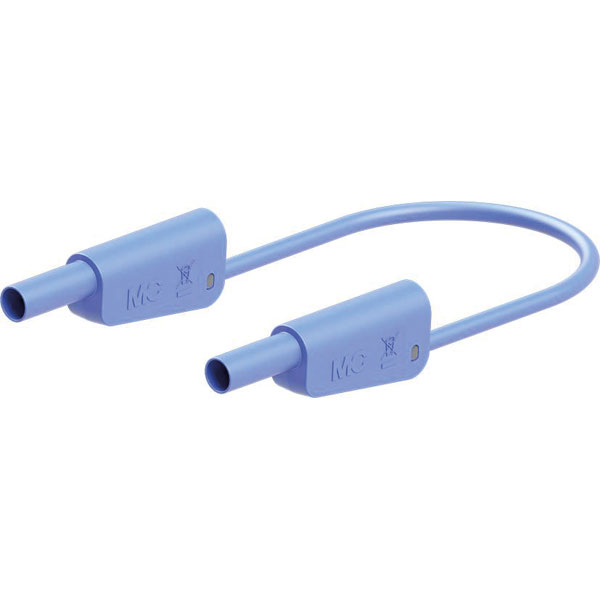 Stäubli 662016-20023 SLK-4N-S25 Test lead, Blue, 200 cm, Ø4 mm sta...