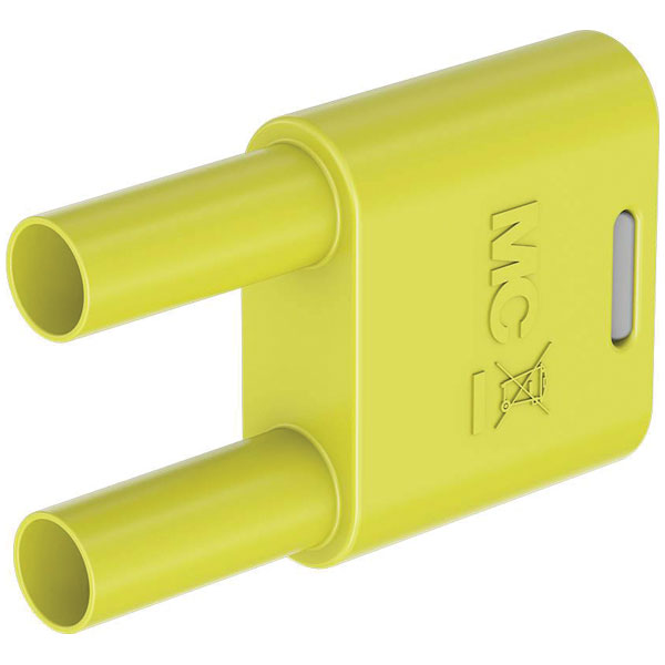 Stäubli 664010-24 SKS2-4N-19 connector yellow 4 mm pin diameter br...