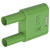 Stäubli 664010-25 connector insulated 4 mm pin brass green 1 pc SKS2-4N-19