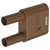 Stäubli 664010-27 SKS2-4N-19 connector, brown, Ø4mm pin, insulated brass