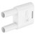 Stäubli 664010-29 SKS2-4N-19 white connector, Ø4 mm pin, insulated brass