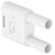 Stäubli 664010-29 SKS2-4N-19 white connector, Ø4 mm pin, insulated brass