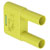 Stäubli 664012-20 SKS-4N-19 Connector, Green/Yellow, Ø4mm, Insulated, Brass