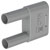 Stäubli 664012-28 SKS-4N-19 connector grey 4mm brass insulated pin with sleeve