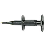 Stäubli 669116-21 GRIP-A safety terminal 4 mm CAT III 1000V black fixed hook