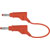 Stäubli 669405-10022 Safety test lead 4 mm Banana jack 1m red flexible wire