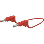 Stäubli 669407-20022 XZG425 connection cable red, 4mm plugs, PVC insulation
