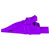 Stäubli 669575-26 XDK-1033 clip terminal CAT III violet, brass, serrated jaw