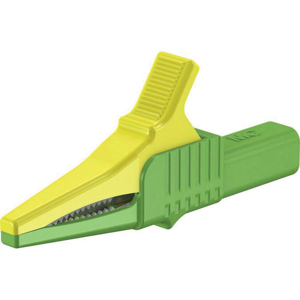 Stäubli 669755-20 XKK-1001 safety terminal, CAT II, green/yellow, ...