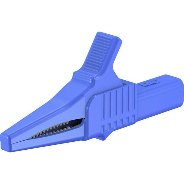 Stäubli 669755-23 XKK-1001 safety terminal, CAT II, brass, blue, Ø...