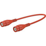Stäubli 679770-20022 XLSS-58 safety test lead 2m red BNC plug gold/brass pins