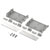 BOPLA 68514090.MT1 Botego desktop case grey-white easy assembly