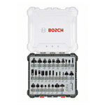 Bosch 2607017475 Milling Cutter Set 8mm Shank 30-part Carbide Edge DIN Safe