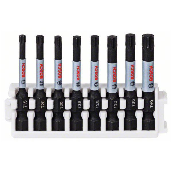 Bosch 2608522329 Impact Control Star Bit Set T15-T40 Durable & Robust