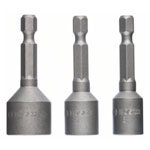 Bosch 2608551078 Bits Socket Wrench 8 10 13mm Extra Hard 50mm Set