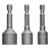 Bosch 2608551078 Bits Socket Wrench 8 10 13mm Extra Hard 50mm Set