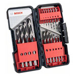 Bosch 2608577350 HSS Twist Drill Set 18-Piece Quick Metal Drilling
