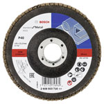 Bosch 2608603716 X431 Flap Disc 125mm 22.23mm Bore Zirconium Oxide