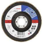 Bosch 2608603718 X431 Flap Disc 125mm Dia Zirconium Oxide Standard Metal