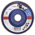 Bosch 2608607336 X571 Flap Disc 115mm Diameter 22.33mm Bore Metal Work