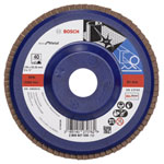 Bosch 2608607338 X571 Flap Disc 125mm Durable Zirconia for Metal Use