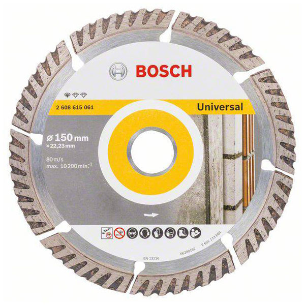 Click to view product details and reviews for Bosch 2608615061 Universal Diamond Disc 150mm X 2223mm For Grinders.