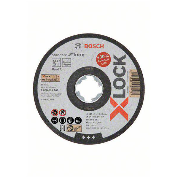 Click to view product details and reviews for Bosch 2608619262 X Lock Cutting Disc For Steel 125mm 1piece Keyles.