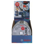 Bosch 2608619266 INOX Cutting Disc Set 115mm 10piece X-LOCK Steel Safe