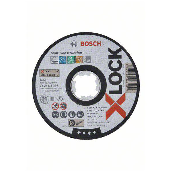 Click to view product details and reviews for Bosch 2608619268 X Lock Cutting Disc 115mm Multi Material 13300rpm.