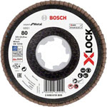 Bosch 2608619805 X551 Flap Disc 125mm Dia 22.23mm Bore X-LOCK 1piece