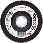 Bosch 2608619810 X551 Flap Disc 115mm Diameter 22.23mm Bore 1 piece