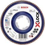 Bosch 2608619818 X551 Flap Disc 125mm For Metal Quick X-LOCK System