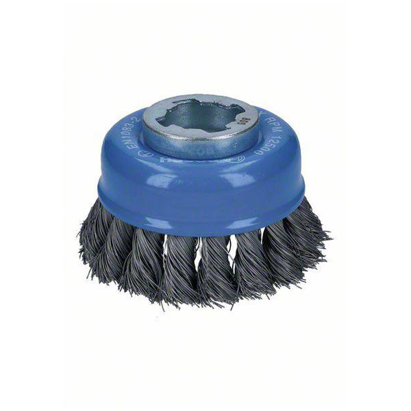 Click to view product details and reviews for Bosch 2608620726 X Lock Pot Brush 75mm Cable Steel Wire Heavy Cleaning.