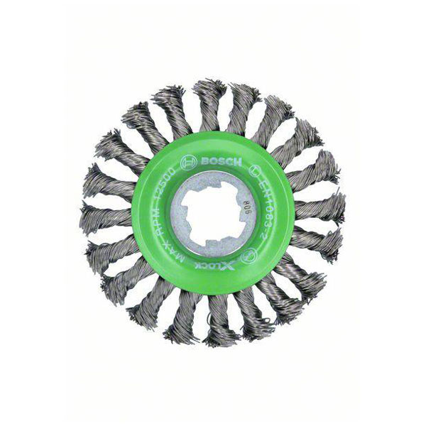 Click to view product details and reviews for Bosch 2608620733 X Lock Disc Brush Stainless 115mm 05mm Heavy Duty.