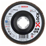 Bosch 2608621763 X-LOCK Flap Disc 115mm Durable Zirconium Oxide Metal Use